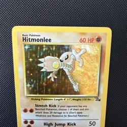 Hitmonlee 7/62 Holo Fossil - NM/M - Pokemon TCG Vintage WOTC - pack fresh - Image 5
