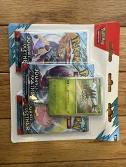 Pokemon Lot Of 10 Sealed Journey Together 3 Pack Blisters, 4 Yanmega, 6 Scrafty - Image 4