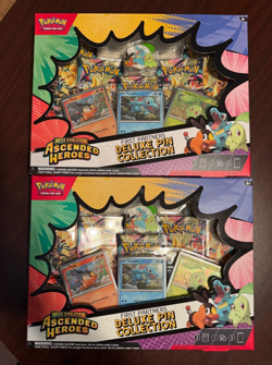 (2) SEALED POKEMON ASCENDED HEROES DELUXE PIN COLLECTION BOXES - NEW - Image 1