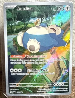 SEALED Pokemon Snorlax SVP 051 Scarlet & Violet 151 Holo Black Star Promo NM - Image 1