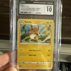 2023 Pokemon Raichu #9/34 CGC 10. Charizard & Ho Oh Deck Holo - Image 1