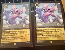 (2x) Disney Lorcana TCG Angel 191/204 Experiment 624 Winterspell Legendary - Image 1