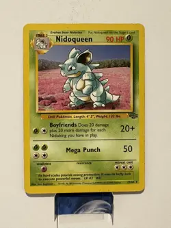 Nidoqueen 23/64 Jungle Rare Non-Holo Vintage Pokemon TCG Card MP - Image 1