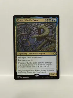 Koma, World-Eater Foundations Rare 0121 FDN Magic The Gathering MTH Near Mint NM - Image 1