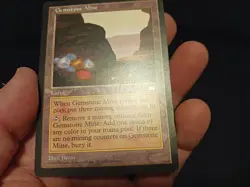 Magic The Gathering MTG Gemstone Mine Weatherlight LP Vintage Land - Image 3