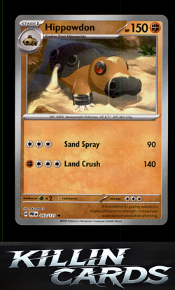Hippowdon (Master Ball Pattern) 053/131 Pokemon Common SV: Prismatic Evolutions - Image 1