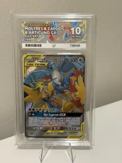Pokemon TCG Moltres Zapdos & Articuno GX 66/68 ACE 10 Perfect Subs - Image 1