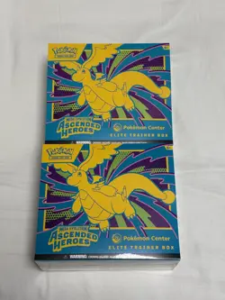 Pokemon TCG: Mega Evolution-Ascended Heroes Pokemon Center Elite Trainer Box x2 - Image 1