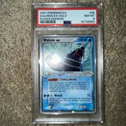PSA 8 Walrein ExHolo Power Keepers #99 2007 Pokemon Ex Power Keepers 120942261 - Image 1