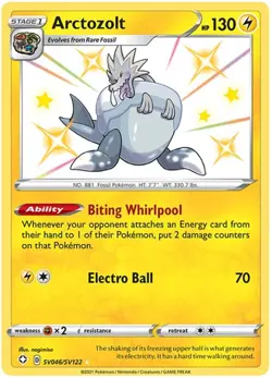 Arctozolt - SV046/SV122 - Shiny Holo Rare - Shining Fates #SV046/SV122 Pokemon T - Image 1