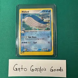 Wailord 14/109 Holo Rare Ruby and Sapphire E Reader Pokemon TCG LP - Image 2