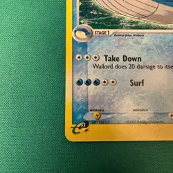 Wailord 14/109 Holo Rare Ruby and Sapphire E Reader Pokemon TCG LP - Image 5