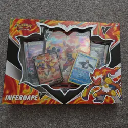 Pokemon TCG Infernape V Collection Box Factory SEALED SWSH Booster Packs - Image 1