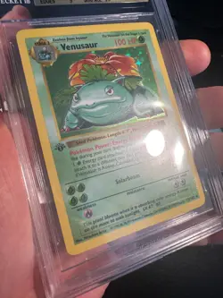 🌿Pokemon 1999 1st Venusaur Holo #15 Thick Stamp BGS 9.5 GEM MINT Pop 11 - Image 4