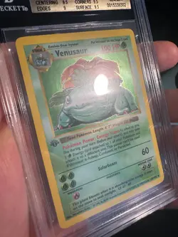🌿Pokemon 1999 1st Venusaur Holo #15 Thick Stamp BGS 9.5 GEM MINT Pop 11 - Image 5