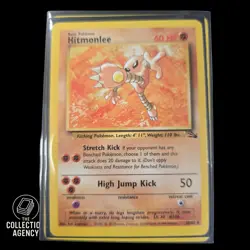 Pokemon TCG Hitmonlee 22/62 Fossil Set Regular Unlimited Rare Vintage - Image 1