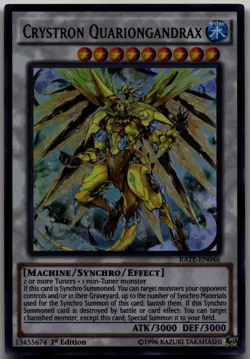 Crystron Quariongandrax Ultra Rare Raging Tempest RATE-EN046 LP - Image 1