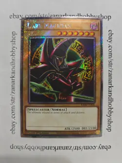 YuGiOh Dark Magician (Arkana) RA04-EN106 Platinum Secret Rare - Image 1
