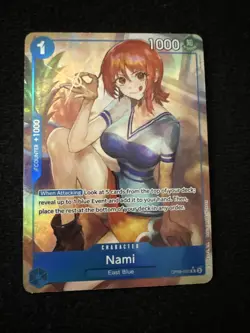 One Piece Emperors in the New World Nami OP09-050 R Alternative Art English - Image 1