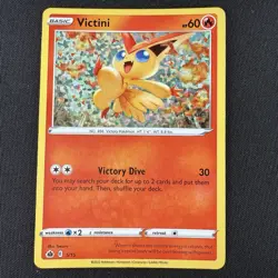 Pokemon TCG Victini 5/15 Mcdonald's Promo 2022 Confetti Holo Card - Image 1