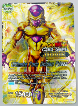 Ultimate Form Golden Frieza JUDGE STAMP Foil Dragon Ball Super Card Game | NM - Image 1