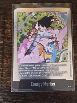 Energy Marker E-80 Silver Goku Manga Booster 02 Dragon Ball Card English - Image 1