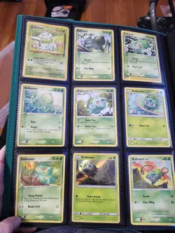 Pokemon Bulbasaur Card Lot – 9 Cards – Vintage & Modern – Binder Collection - Image 1