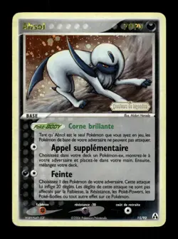 Carte Pokemon Absol Stamp Reverse 15/92 EX Createurs de legendes FR - Image 1