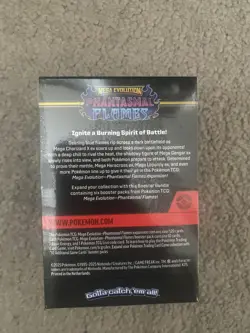 Pokemon TCG: Mega Evolution Phantasmal Flames 6 booster pack authentic & sealed - Image 4