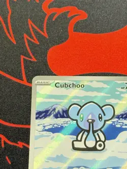 Cubchoo 109/086 Full Art Holo Pokemon Black Bolt English Near Mint - Image 3