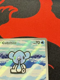 Cubchoo 109/086 Full Art Holo Pokemon Black Bolt English Near Mint - Image 4