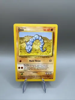 1999 Pokemon Base Set Shadowless Onix 56/102 WoTC Common English NM - Image 1