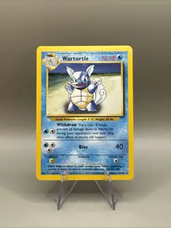 Base Set 42/102 Wartortle Vintage Pokemon - Image 1