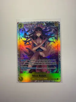 Nico Robin EB03-055 SR Foil English One Piece TCG Card Near Mint - Image 1