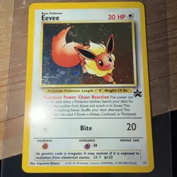 Pokemon Card - Eevee #11 Holo WoTC Black Star Promo - Image 1