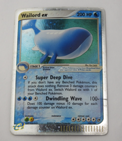 2003 Pokemon EX Sandstorm Wailord ex 100 100 Ultra Rare Holo Nintendo Card - Image 1