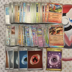Pokemon cards bundle | 151 | x130 No Duplicate | Gold Energy - Image 1