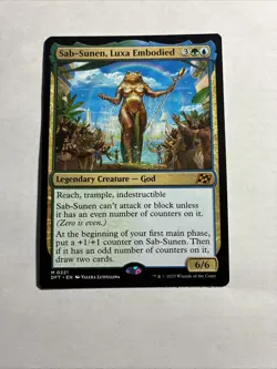Sab-Sunen, Luxa Embodied - Aetherdrift MTG Plus Bonus Card!!! - Image 1