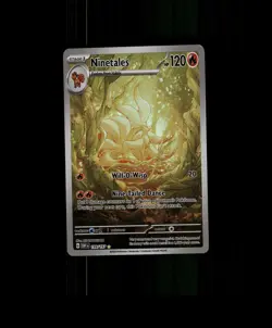 FAN-ART READ DESCRIPTION BELOW HOLO Ninetales Card Ninetales Pokemon Card p2 - Image 1