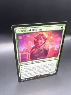 MTG Delighted Halfling the Lord of the Rings: Tales of Middle-earth R0158 - Image 3