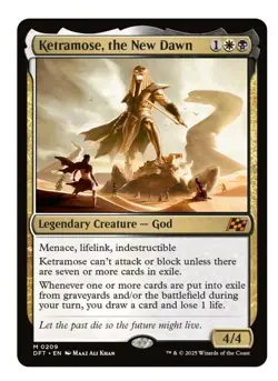 1x MTG Ketramose, the New Dawn - Aetherdrift Mythic God! NM Mint! - Image 1