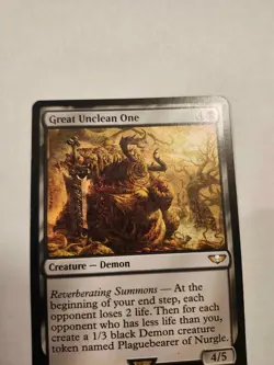 1x Great Unclean One NM-Mint, English Commander: Universes Beyond: Warhammer 40, - Image 1