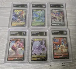 Lot Of 6 GMA Graded Pokemon Cards V Zacian Goodra Victini Tapu Koko Serperior - Image 1