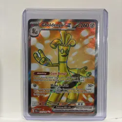 Gholdengo Ex 231/182 Pokemon Paradox Rift Full Art Holo Rare Near Mint - Image 1