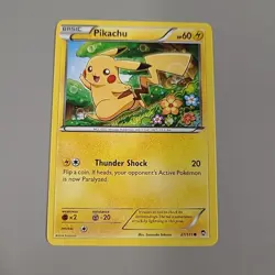 PIKACHU 27/111 Furious Fists Pokemon TCG Card - Common MP Non Holo - Image 1