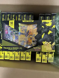 🔥Pokemon Tag Team Pikachu & Zekrom GX Premium Collection Box | 10x | Sealed |🔥 - Image 2