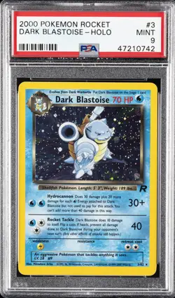 2000 POKEMON ROCKET #3 DARK BLASTOISE-HOLO PSA 9 - Image 1
