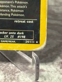 Murkrow 24/111 2000 Neo Genesis Pokemon TCG WOTC Non Holo Rare - HP/DMG - Image 4