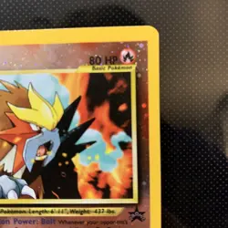 Pokemon TCG Entei Black Star Promos Holo Ken Sugimori SWIRL NM/LP - Image 5
