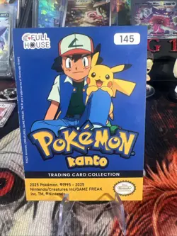 2025 Pokemon Kanto Full House, ZAPDOS Silver Holo #145 - Image 2
